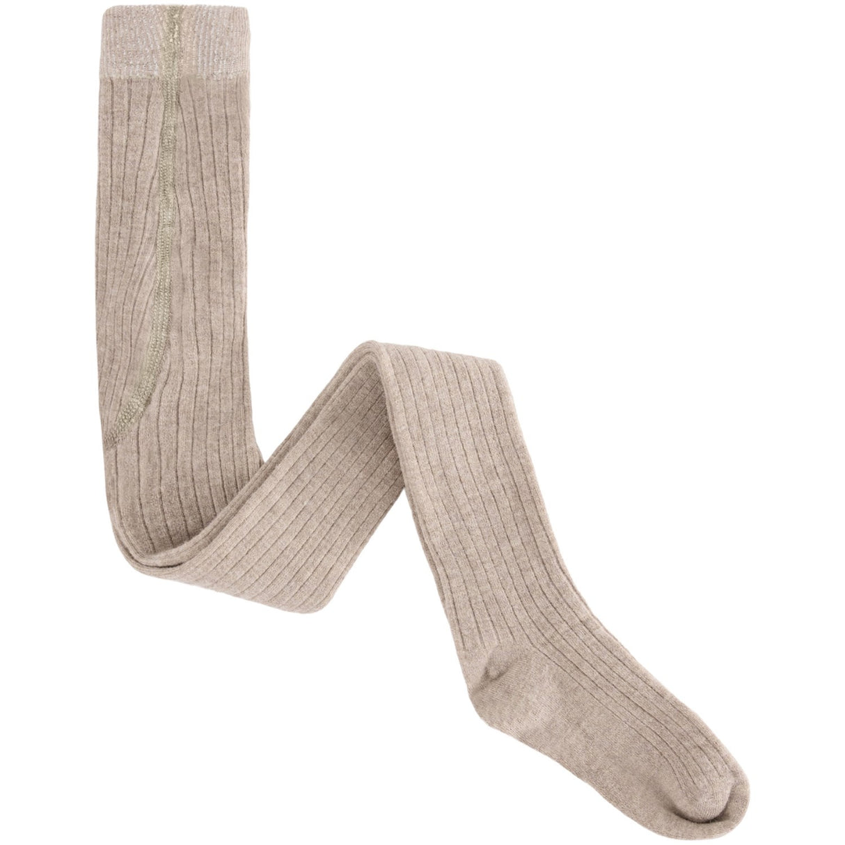 Huttelihut Camel Melange Ull Rib Stockings 2-Pack