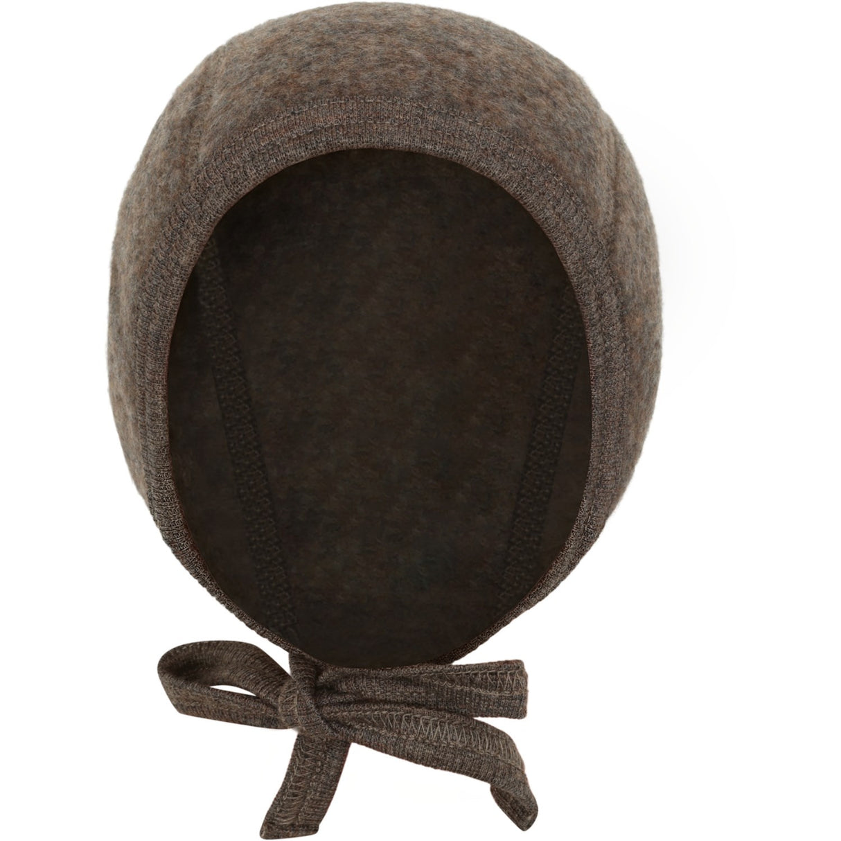 Huttelihut Brown Melange Bonnet Ull Fleece