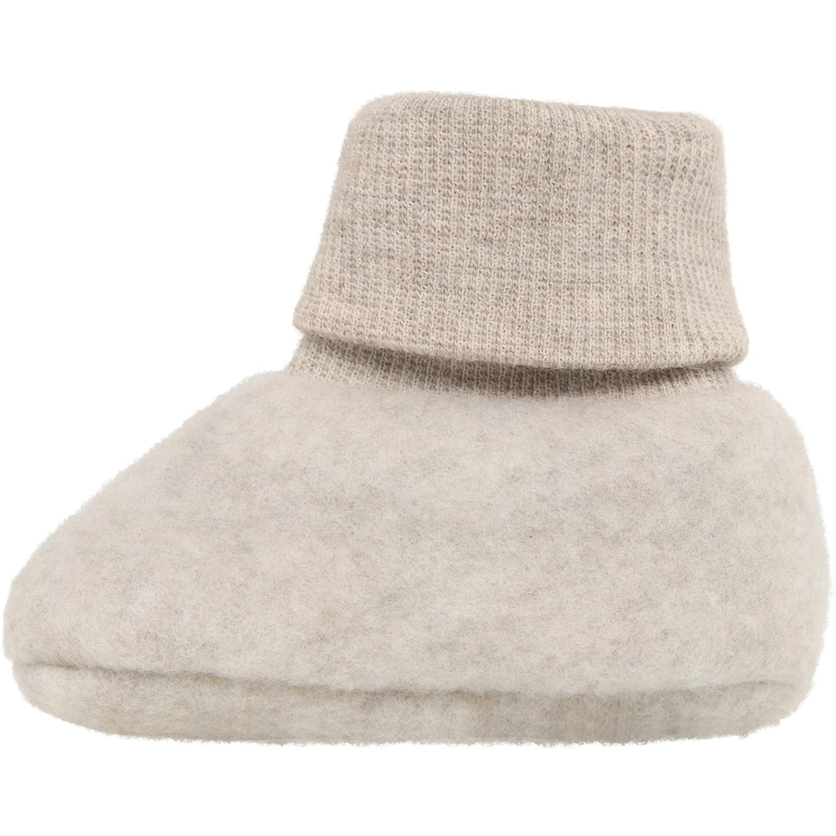 Huttelihut Camel Melange Footies Ull Fleece