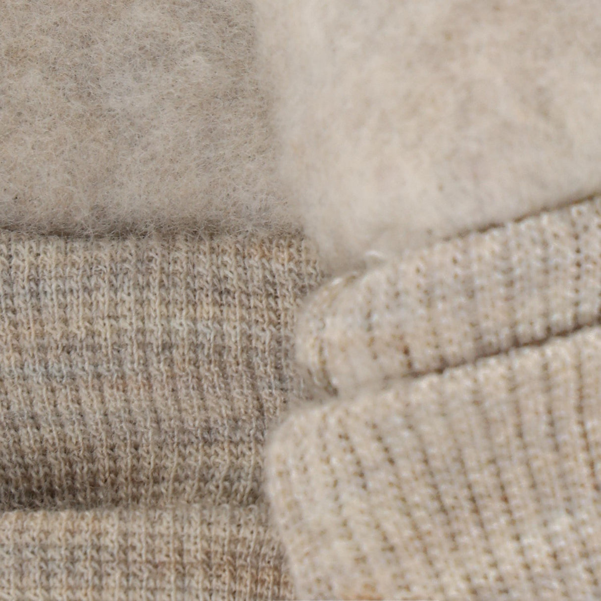 Huttelihut Camel Melange Vantar Ull Fleece