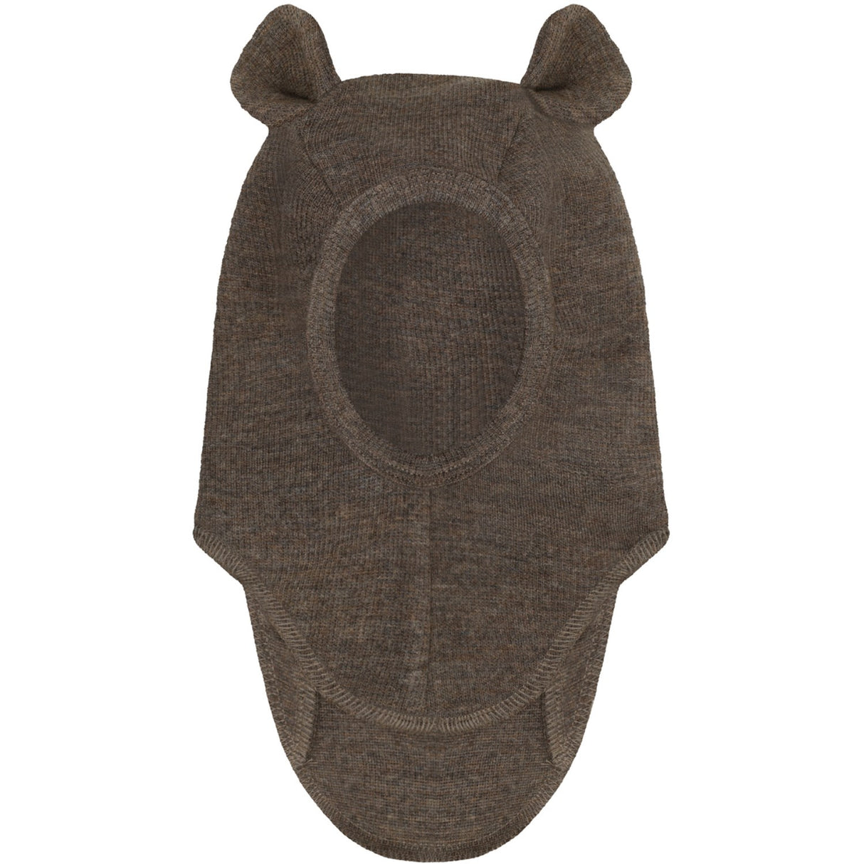 Huttelihut Brown Melange Elefanthatt Ears Ull Rib