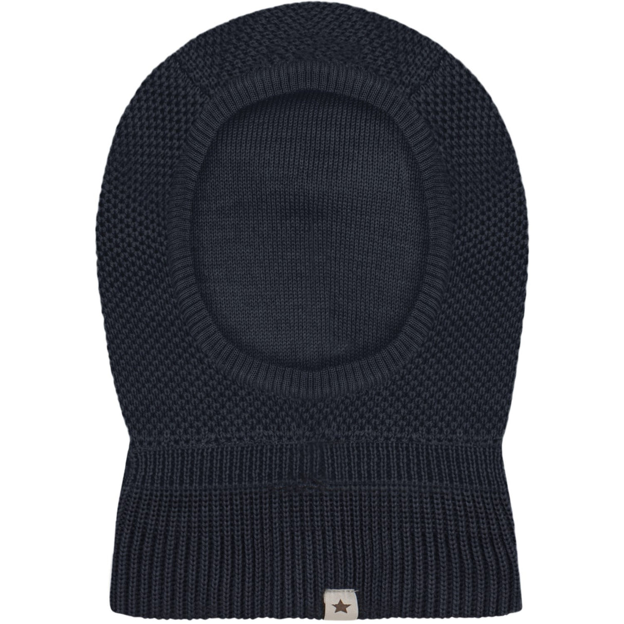 Huttelihut Dark Navy Elefanthatt Ull Stickad Windstop