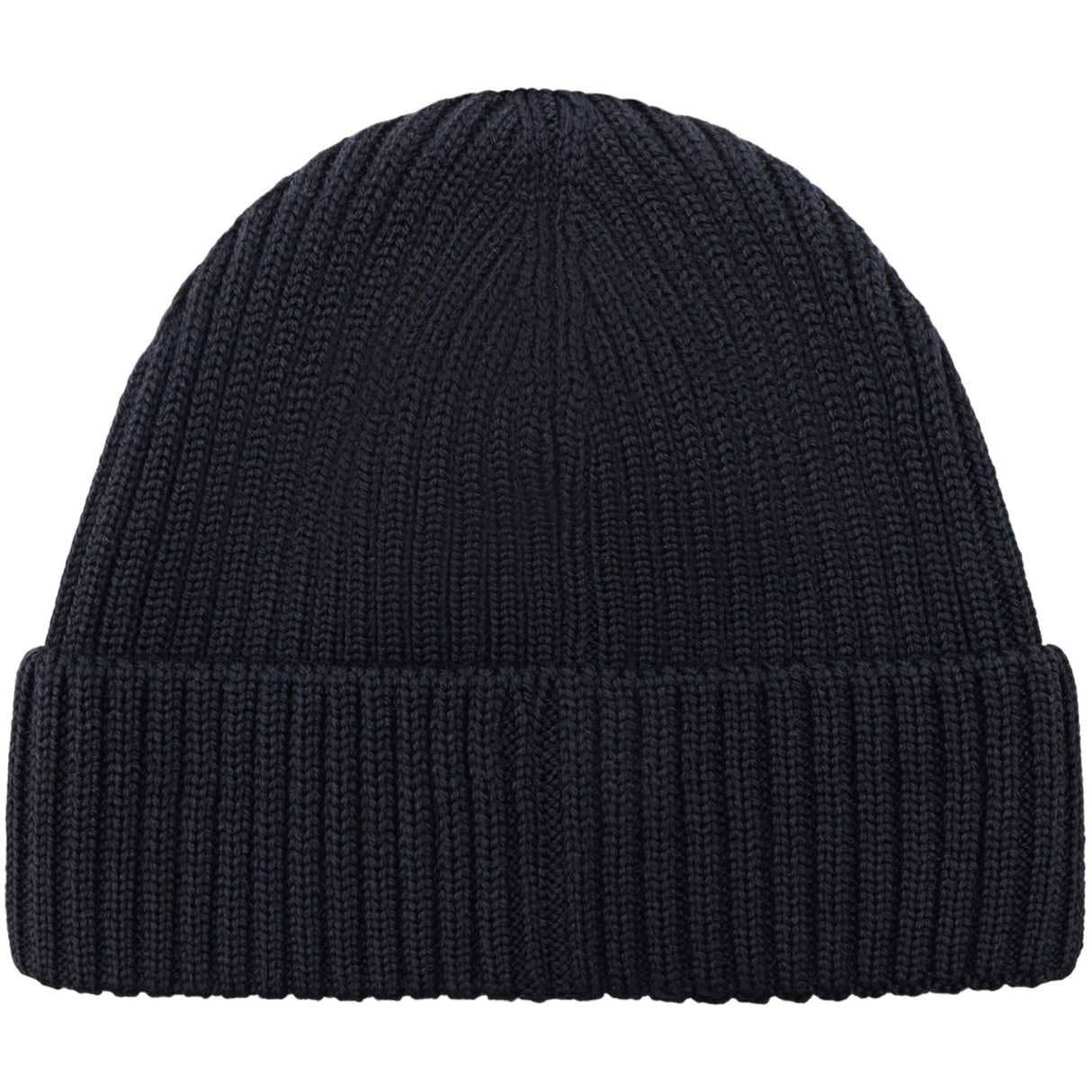 Huttelihut Dark Navy Beanie Ull Stickad