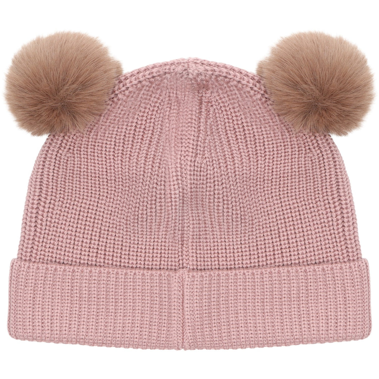 Huttelihut Woodrose Beanie Ull Stickad Pompoms