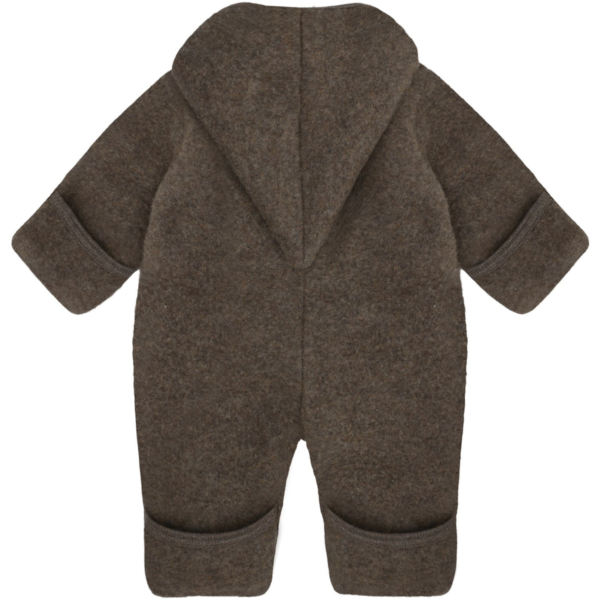 Huttelihut Brown Melange Sittvagnar Dräkt Pixie Ull Fleece