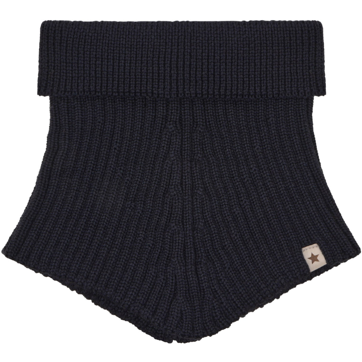 Huttelihut Dark Navy Neck Warmer Ull Stickad