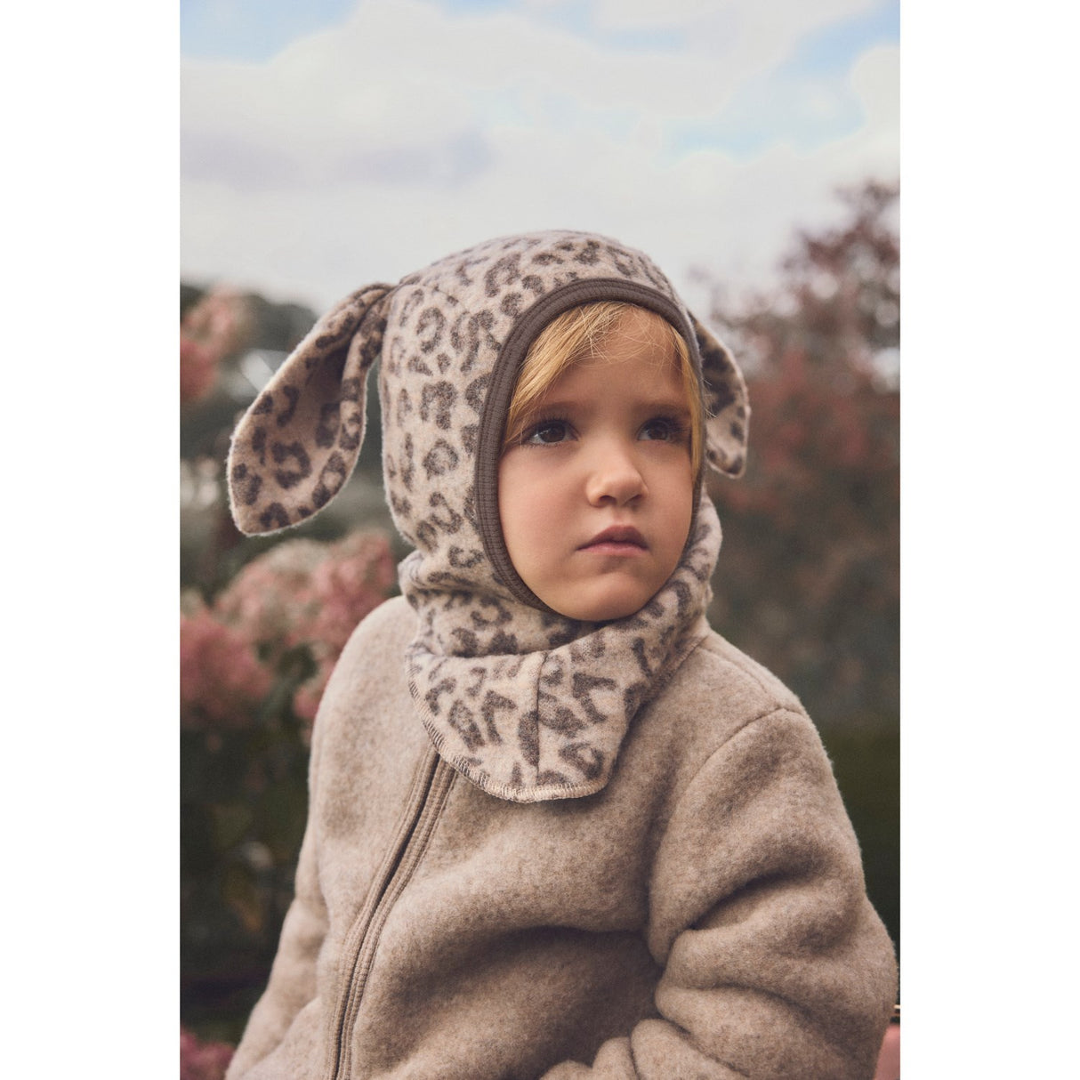 Huttelihut Camel Melange Elefanthatt Ears Ull Fleece Jac