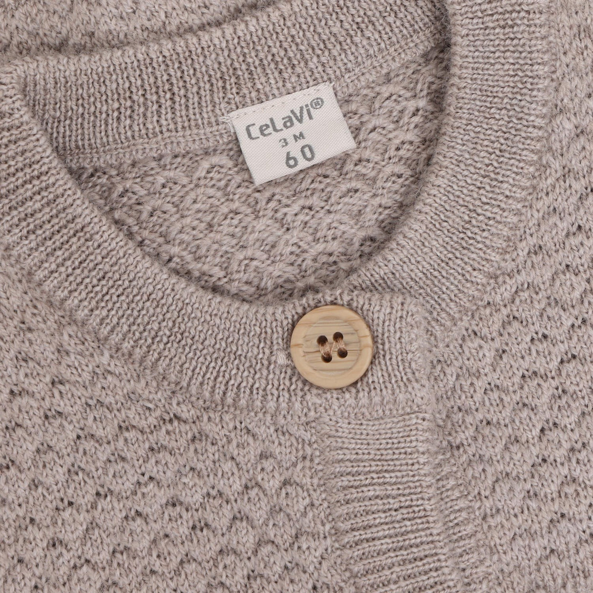 CeLaVi Mocha Meringue Melange Cardigan - Stickad
