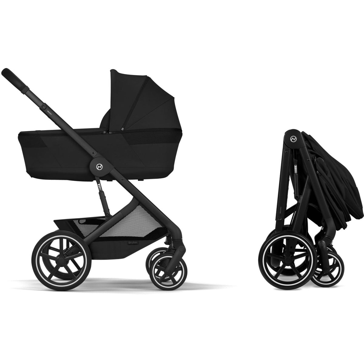 Cybex Moon Black Balios S Lux Blk Inklusiv Foldbar Cot