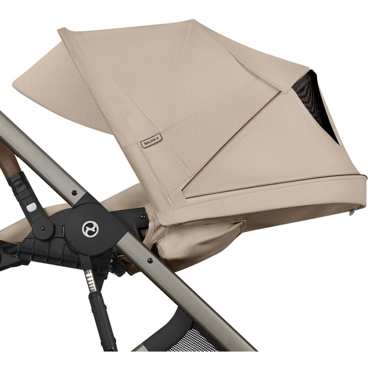 Cybex Almond Beige Balios S Lux Tpe Inklusiv Foldbar Cot