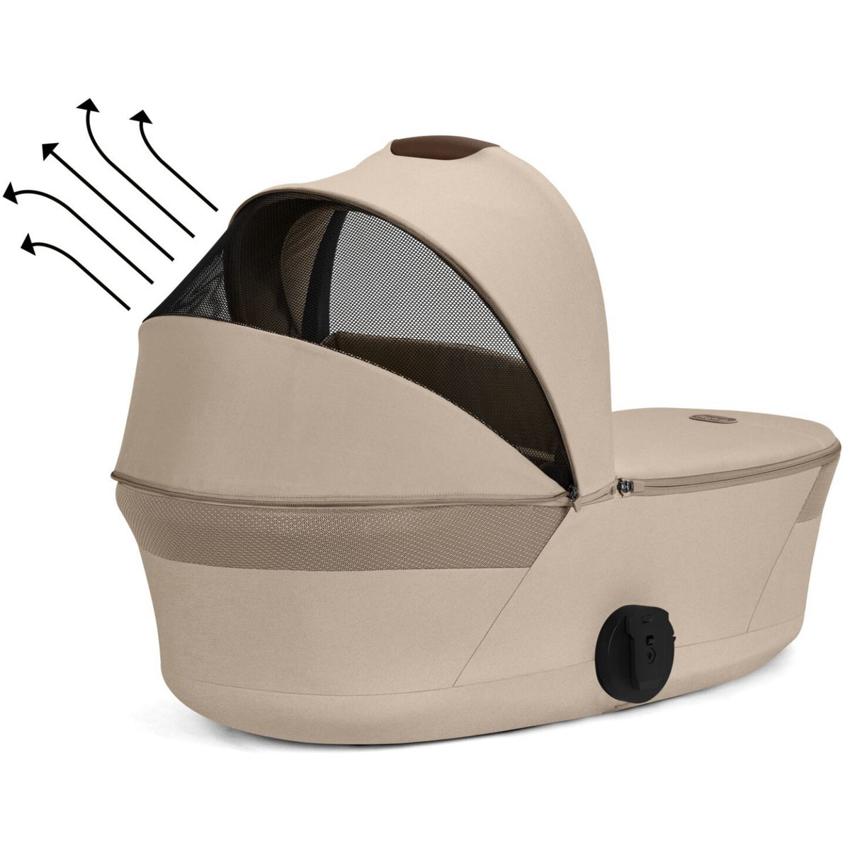 Cybex Almond Beige Balios S Lux Tpe Inklusiv Foldbar Cot