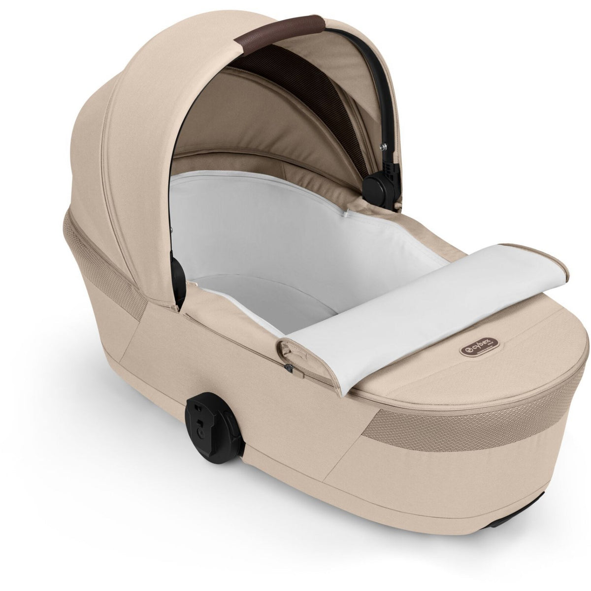 Cybex Almond Beige Balios S Lux Tpe Inklusiv Foldbar Cot