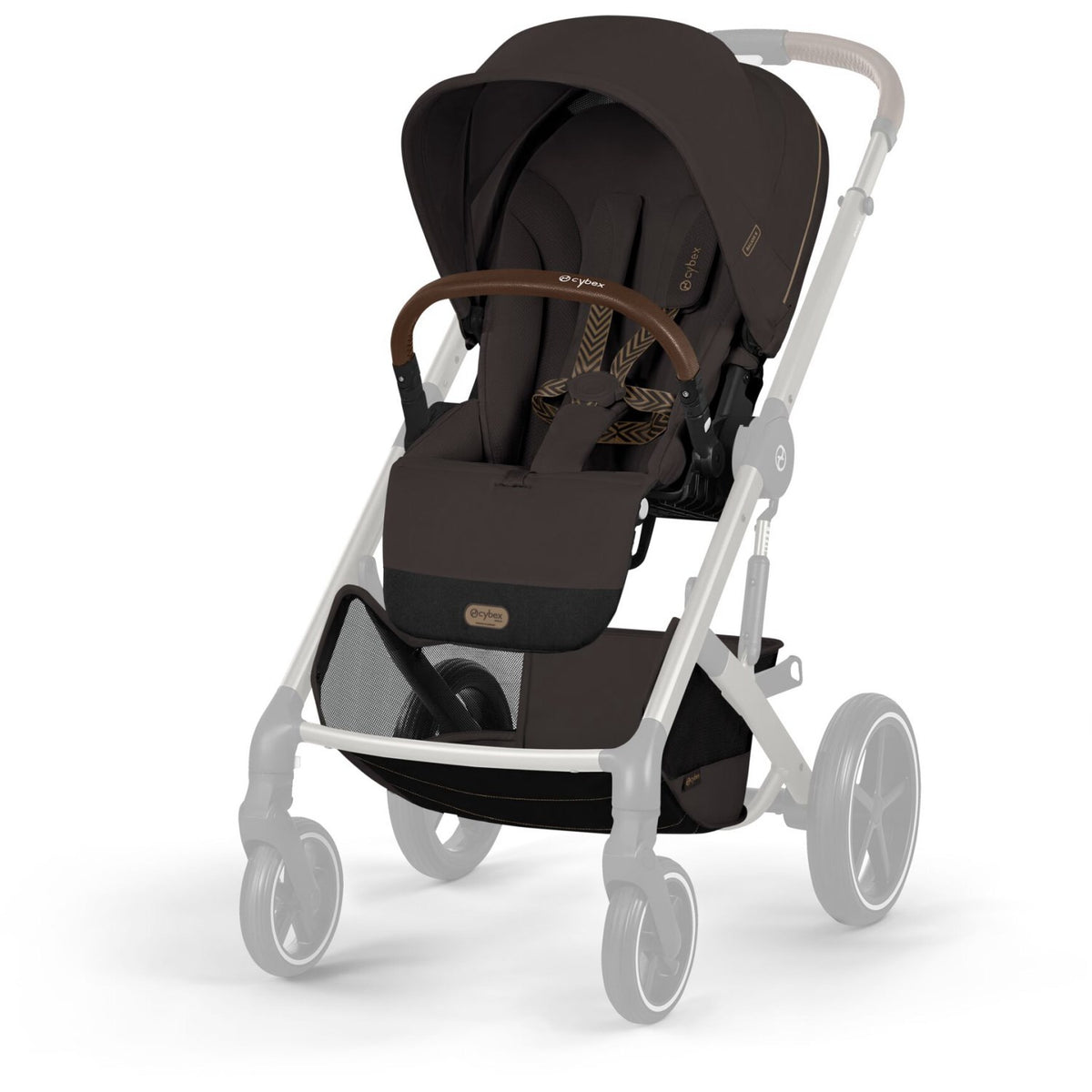 Cybex Chocolate Brown Balios S Lux Tpe Inklusiv Foldbar Cot
