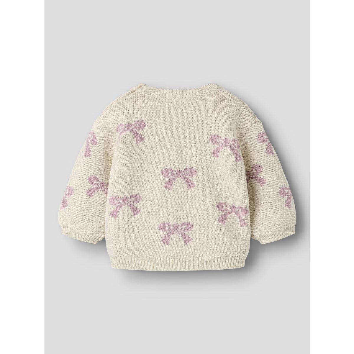 Name It Birch Bows In Mauve Shadows Nbfoana Ls Stickad Låda