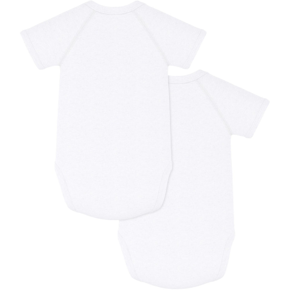 Petit Bateau White Short Sleeve Body 3-Pack