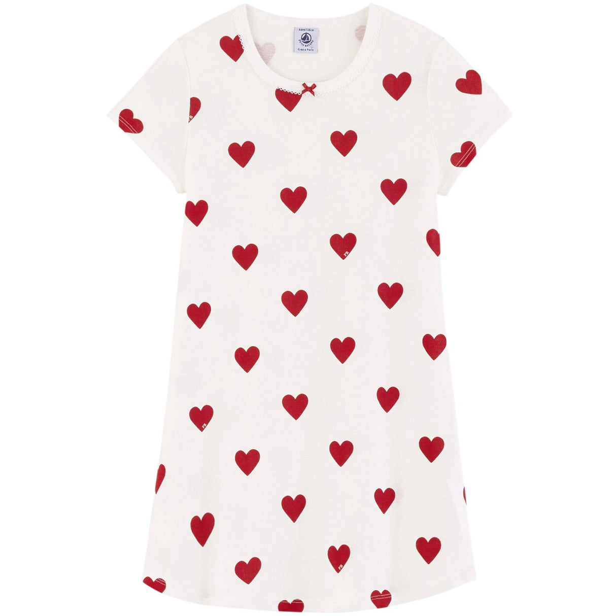 Petit Bateau Hearts Kortärmad Klänning