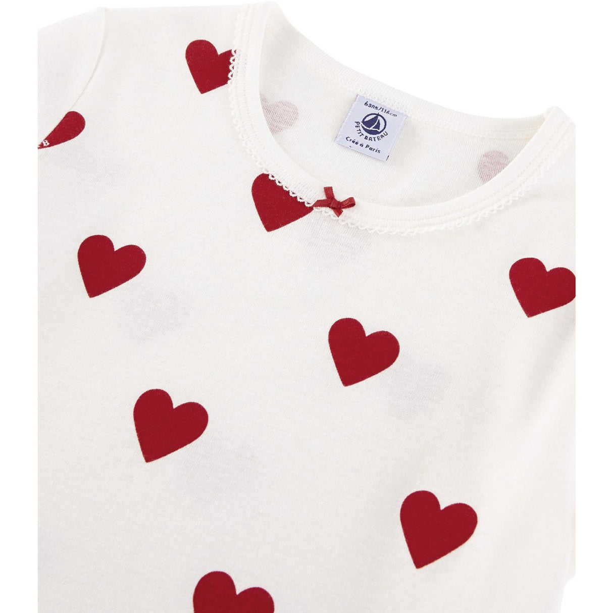 Petit Bateau Hearts Kortärmad Klänning