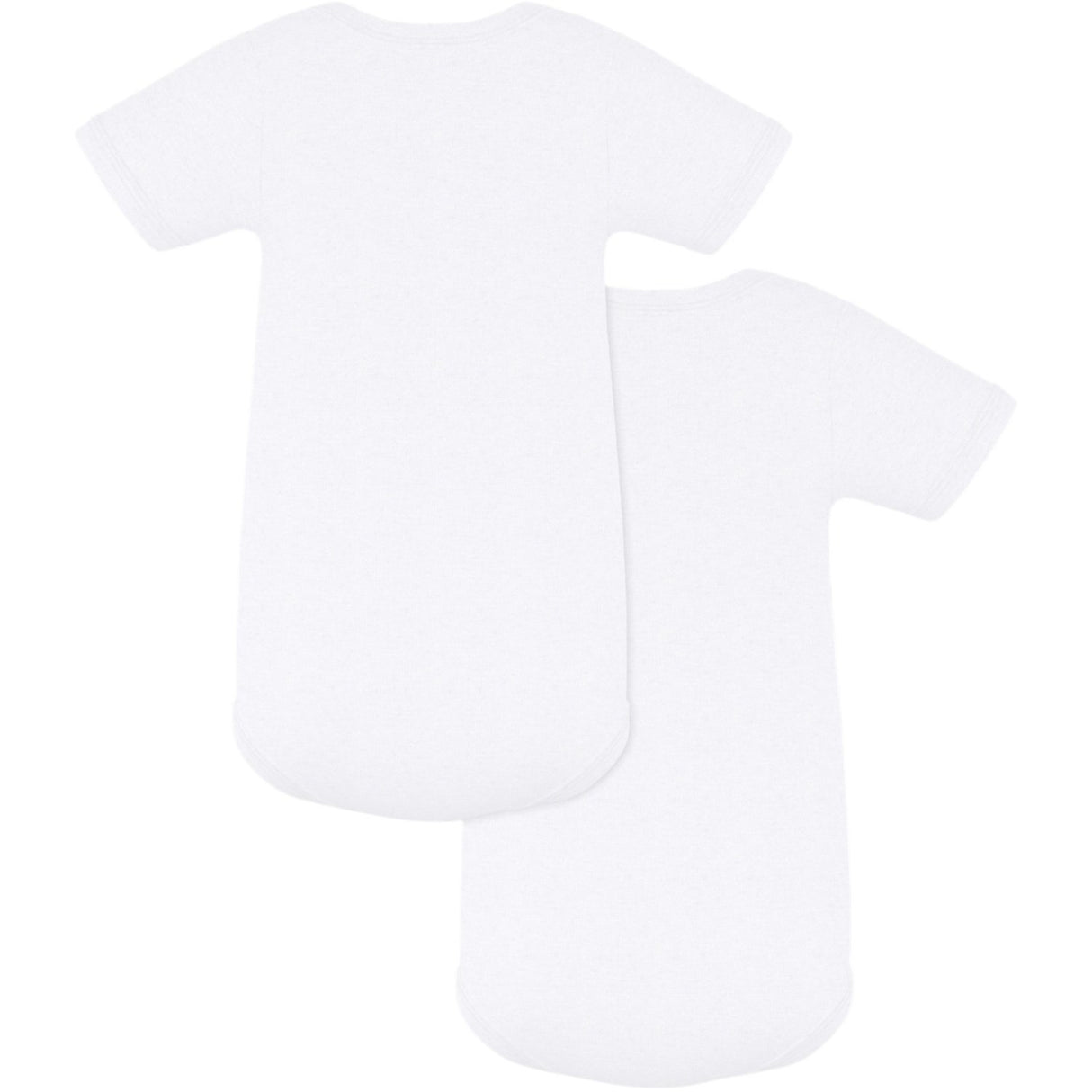 Petit Bateau White 2-pack Kortärmad Body