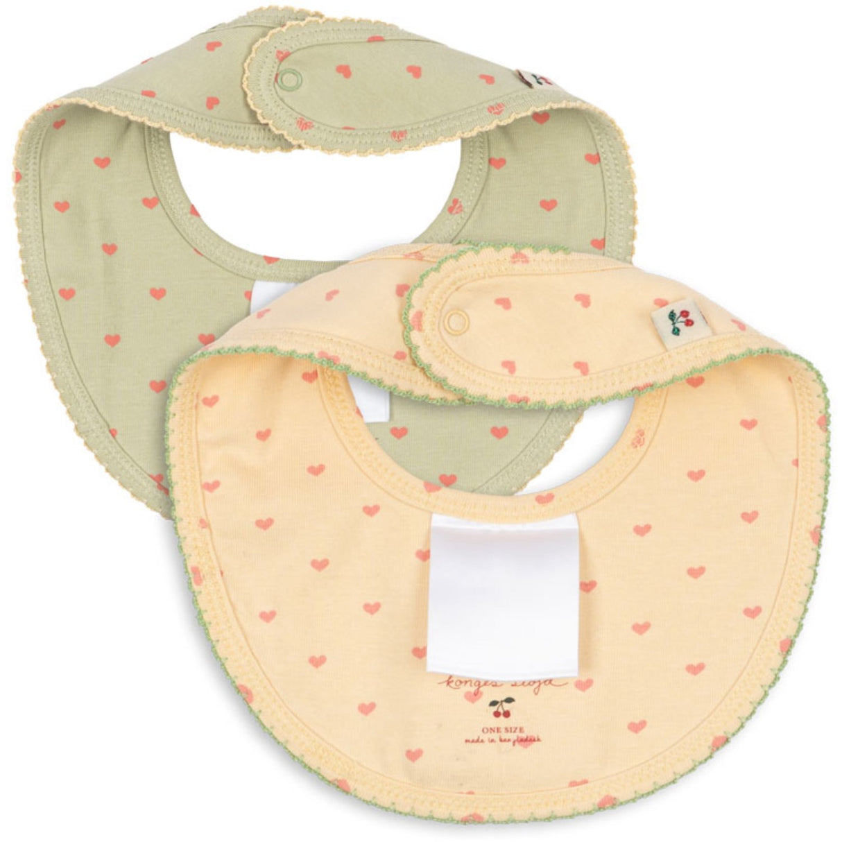 Konges Sløjd Coeur Golden/Coeur Lint Basic 2 Pack Haklapp