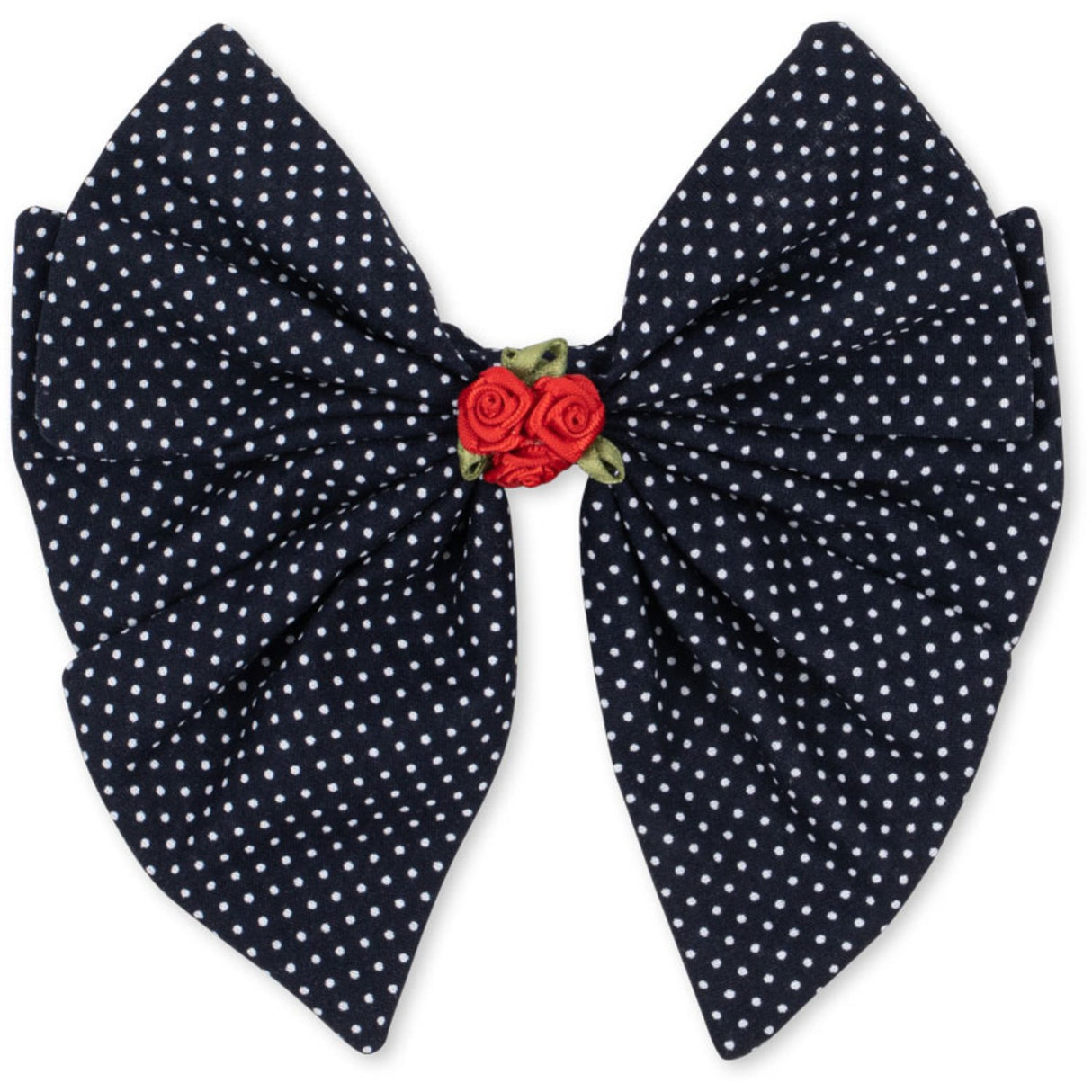 Konges Sløjd Dot Nuit Rose Rouge Rosett Hair Clip