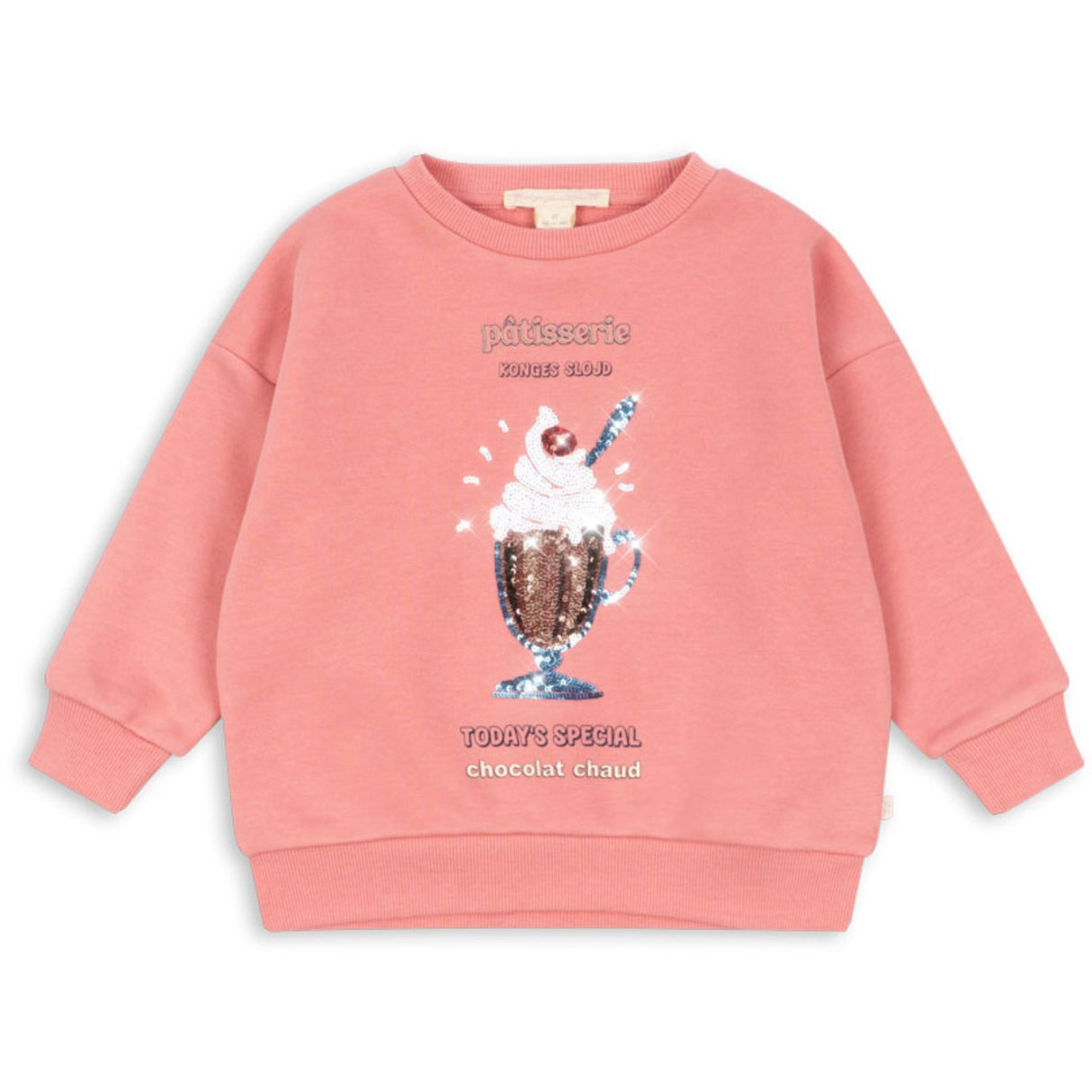 Konges Sløjd Peach Blossom Lou Paljet Sweatshirt Gots