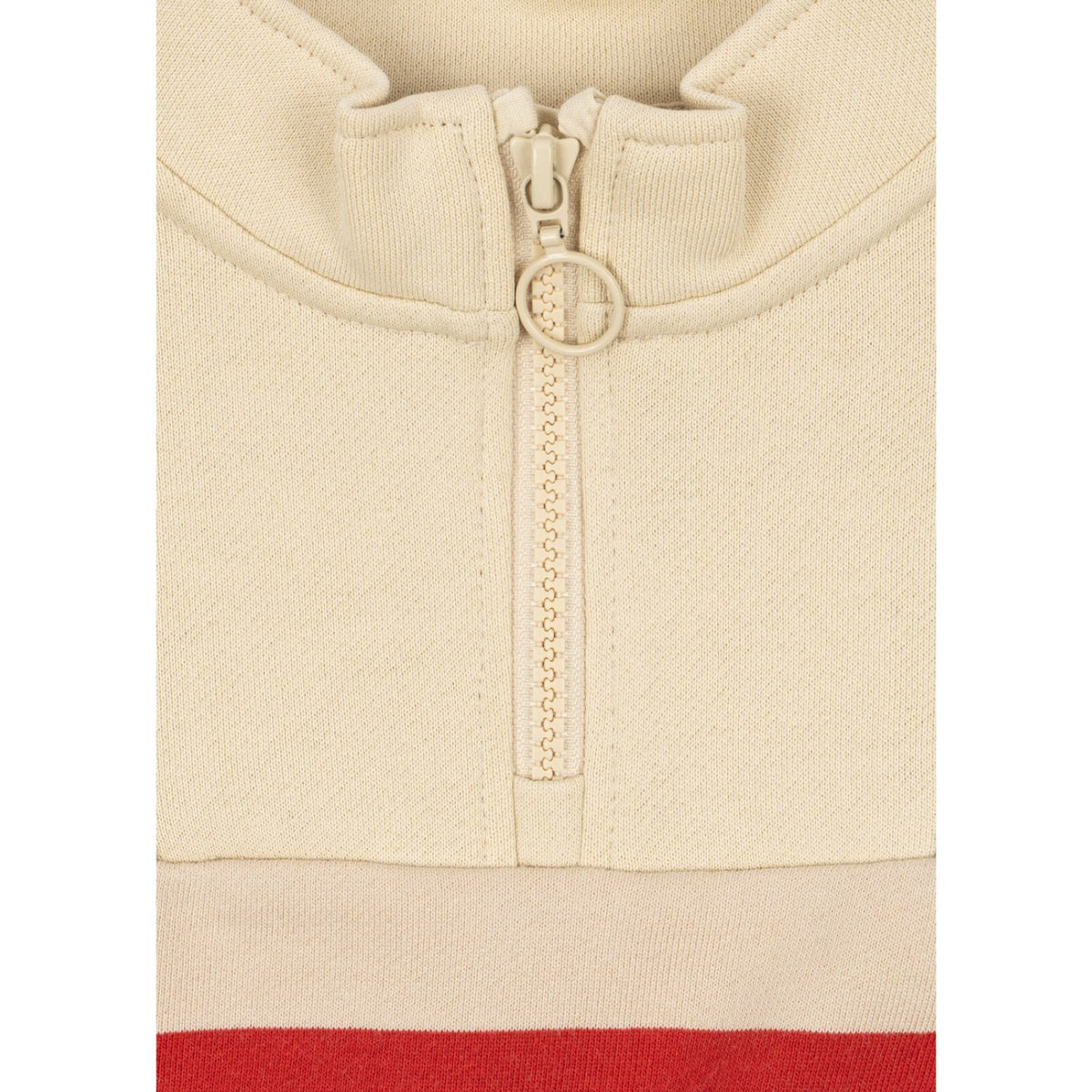 Konges Sløjd Tangerine Stripe Loupy Half Zip Sweat Gots