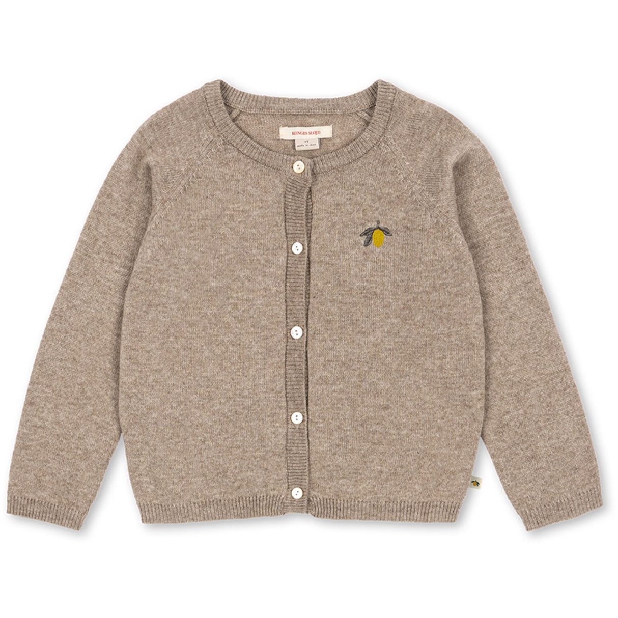 Konges Sløjd Light Brown Mattou Stickad Cardigan