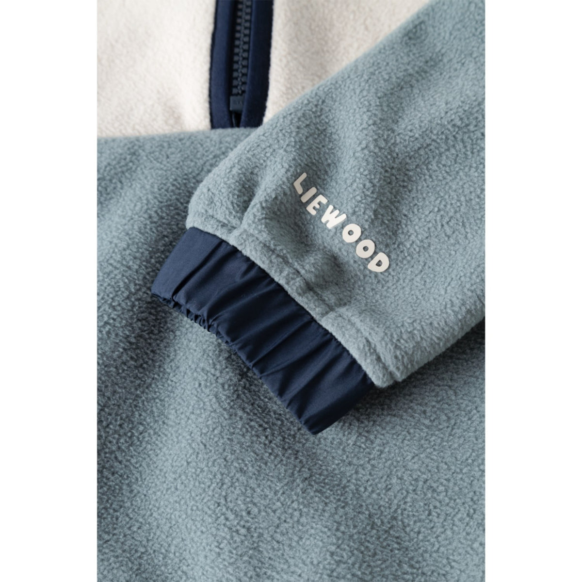 LIEWOOD Classic Navy Mix Wynn Fleece Half Zip Skjorta