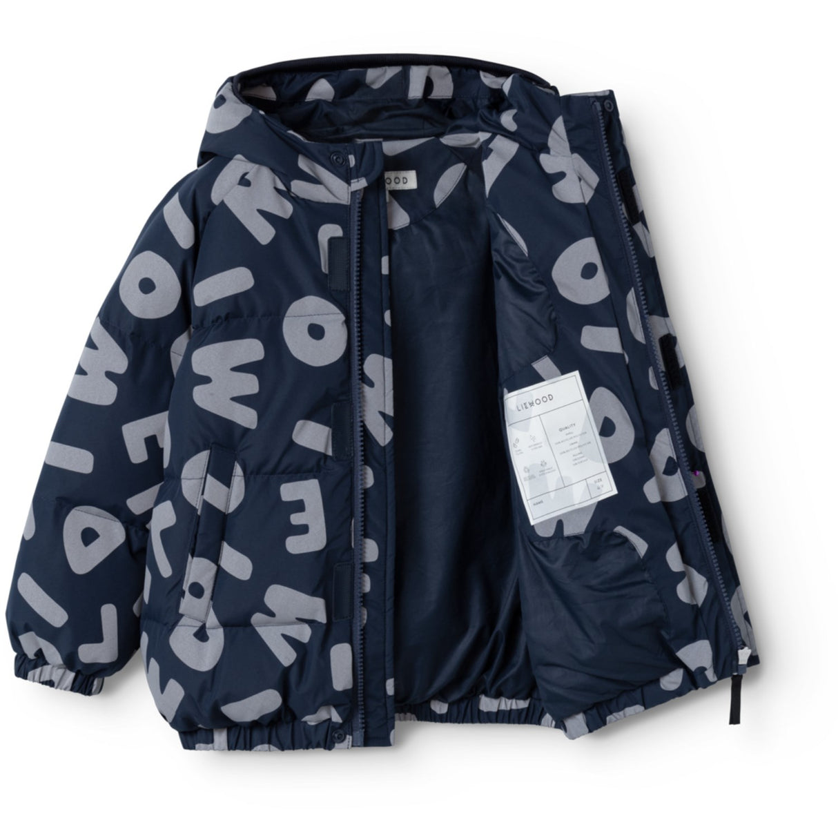 LIEWOOD Letters / Classic Navy Adelina Reflective Down Jacka