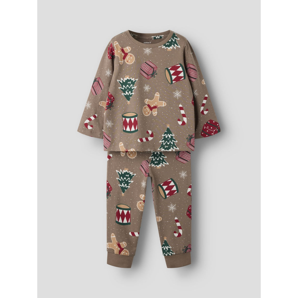 Name It Brown Lentil Nmnoriel Ls Nattkläder