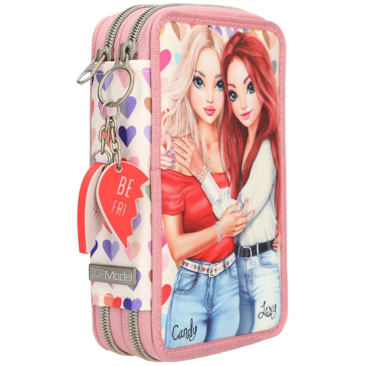 TOPModel Heart To Heart Dubbel Pencil Case