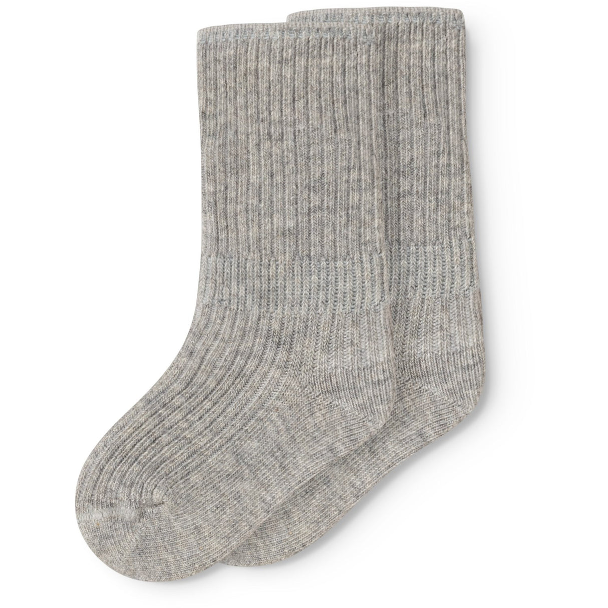 MarMar Light Grey Melange Newborn Strumpor 2-pack Strumpor