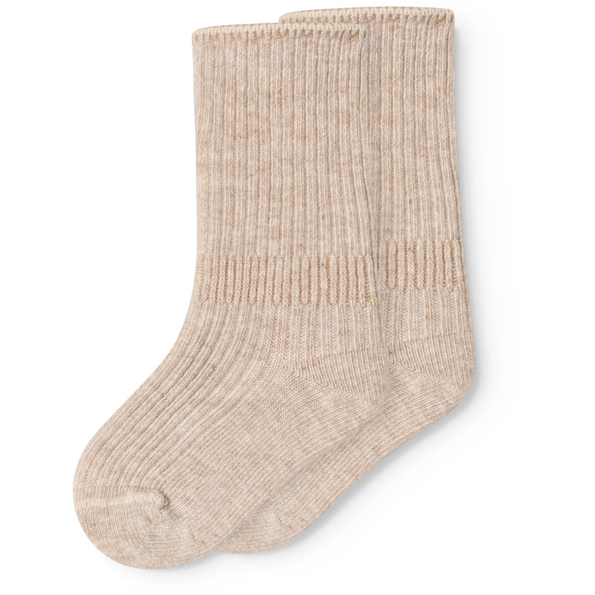 MarMar Light Beige Mel. Newborn Strumpor 2-pack Strumpor