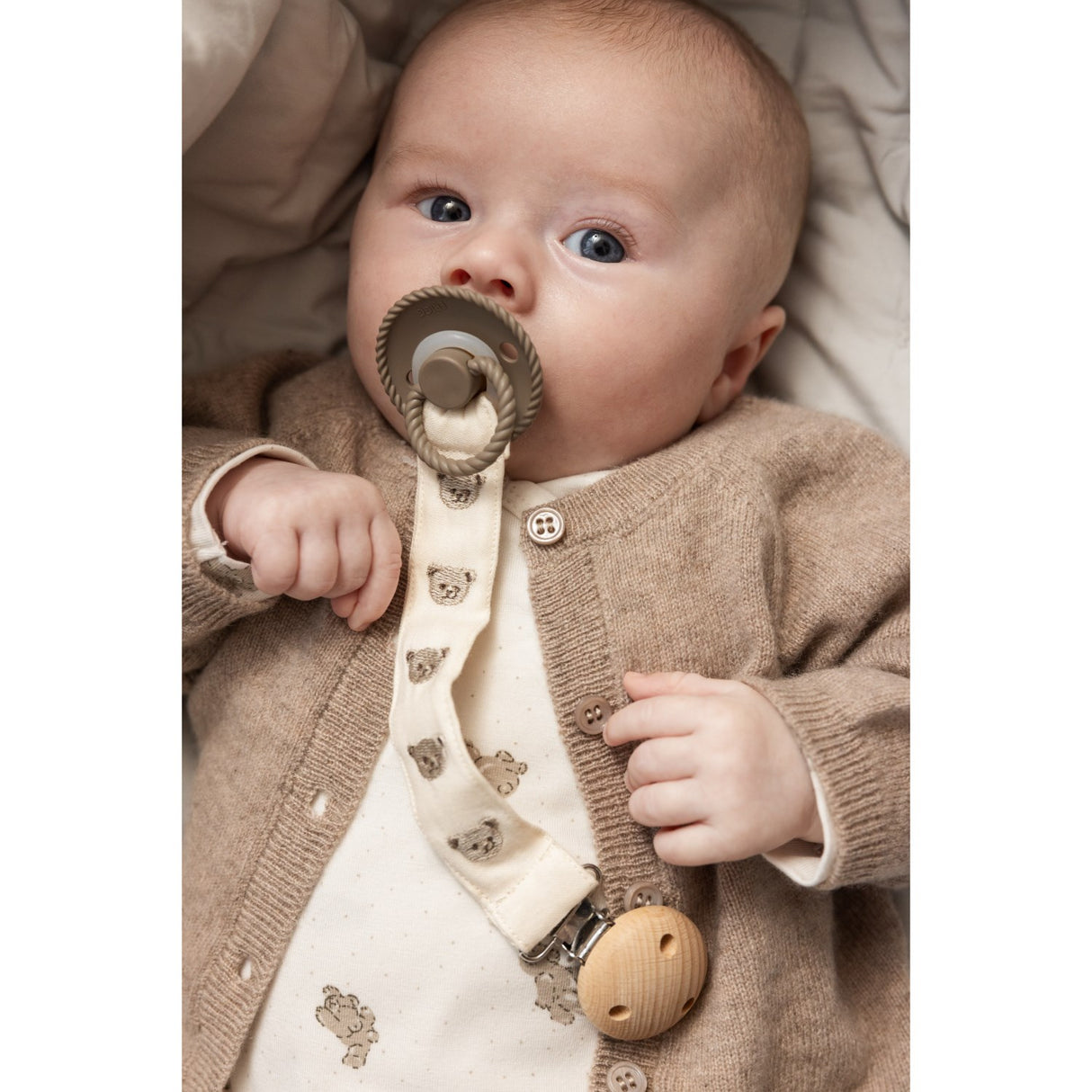 MarMar Crispy Poplin Teddybears Emb. Alo Embroidery Napp Clip