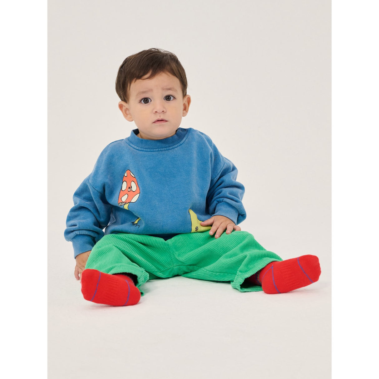 Bobo Choses Green Mush Monsters Duo Corduroy Byxor