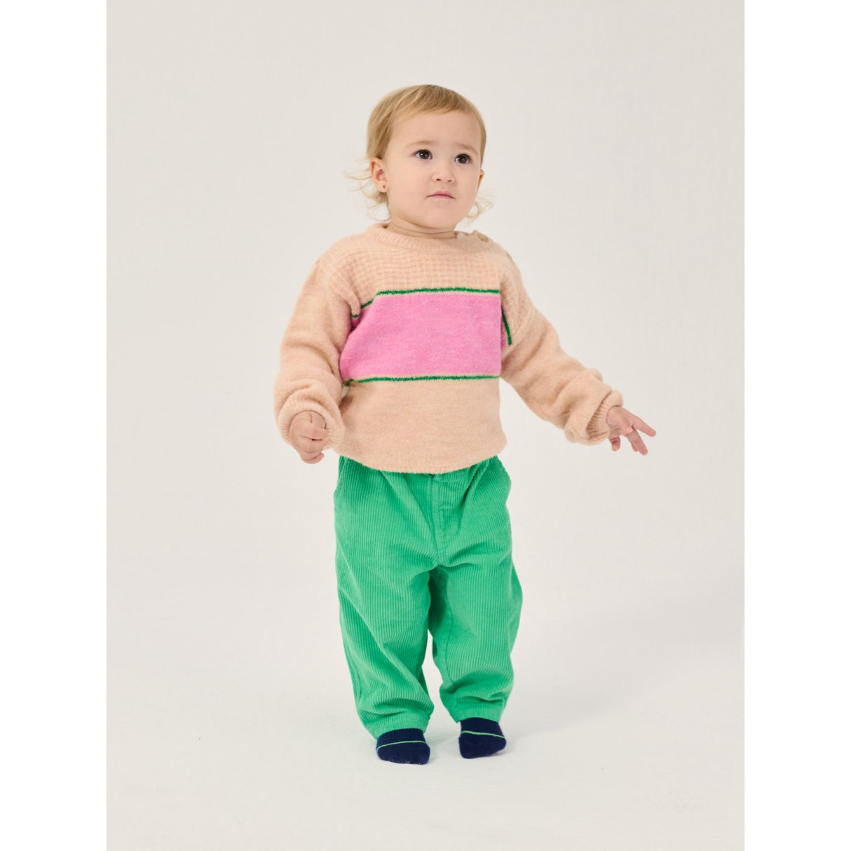 Bobo Choses Green Mush Monsters Duo Corduroy Byxor