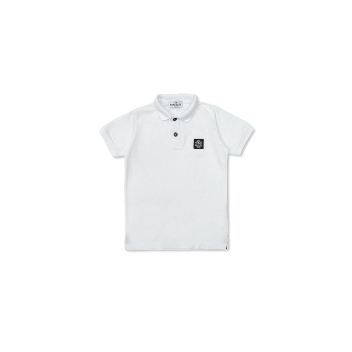 Stone Island White Ss Pikétröja