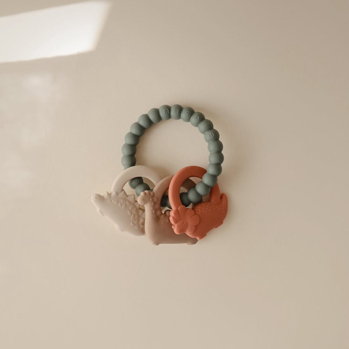 Mushie Dried Thyme Mushie Dino Teething Ring