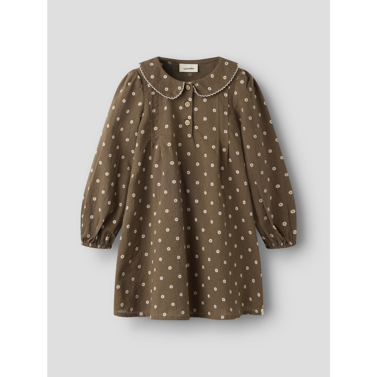 Lil'Atelier Teak Nmfhulla Ls Loose Klänning Lil