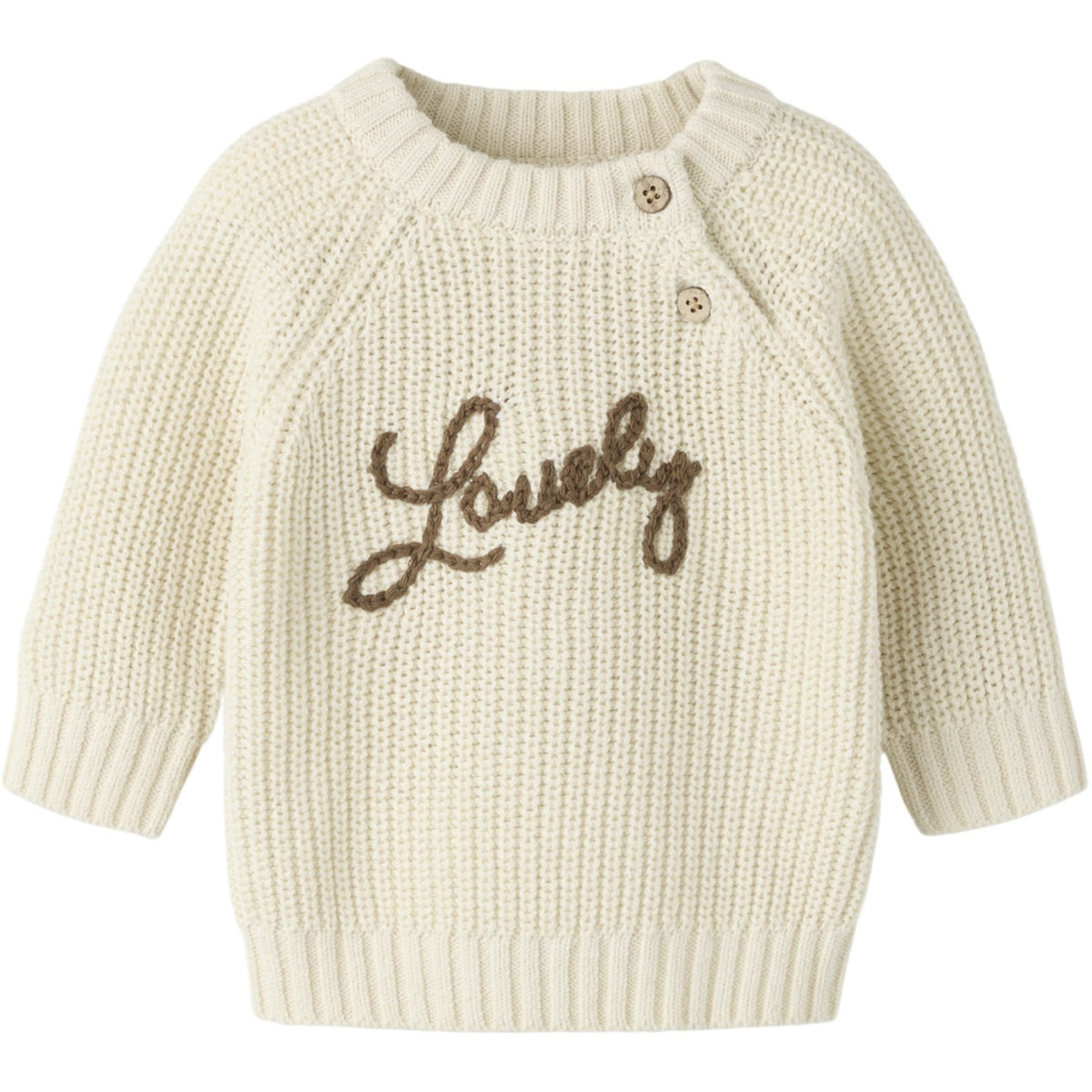 Lil'Atelier Turtledove Lovely Nbfemlen Emb Ls Stickad Lil
