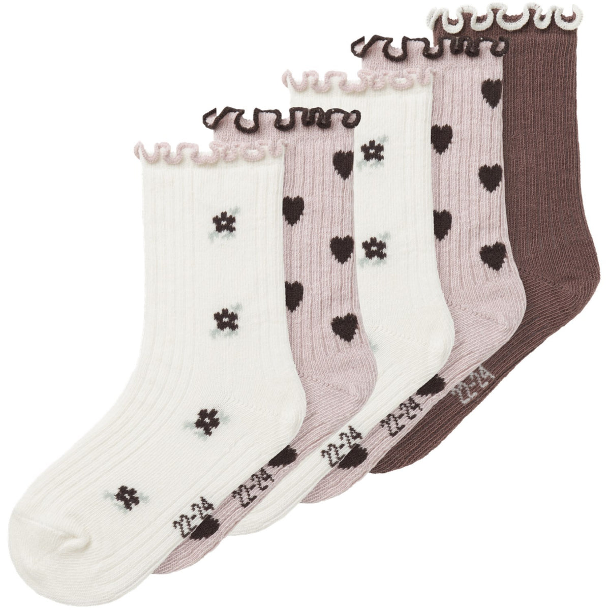 Name It Peppercorn Nmfnetti 5-Pack Strumpor