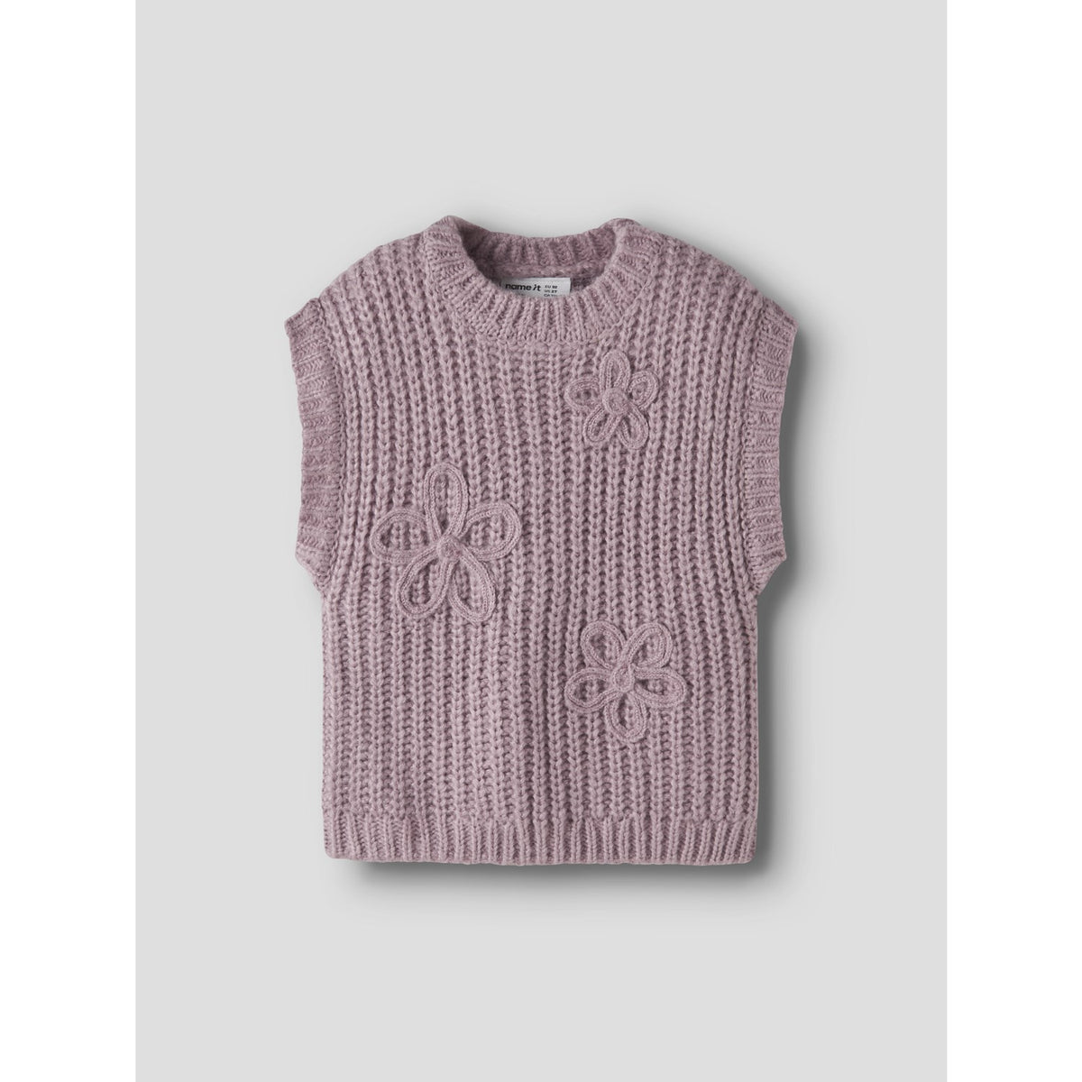 Name It Mauve Shadows Nmfrina Stickad Väst