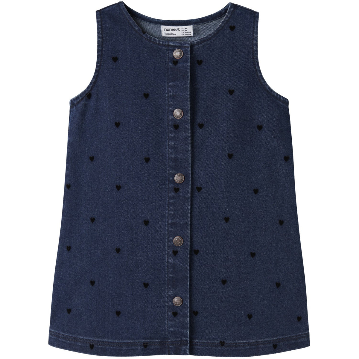 Name It Dark Blue Denim Nmfclara Sl Dnm Klänning 4780-Qk