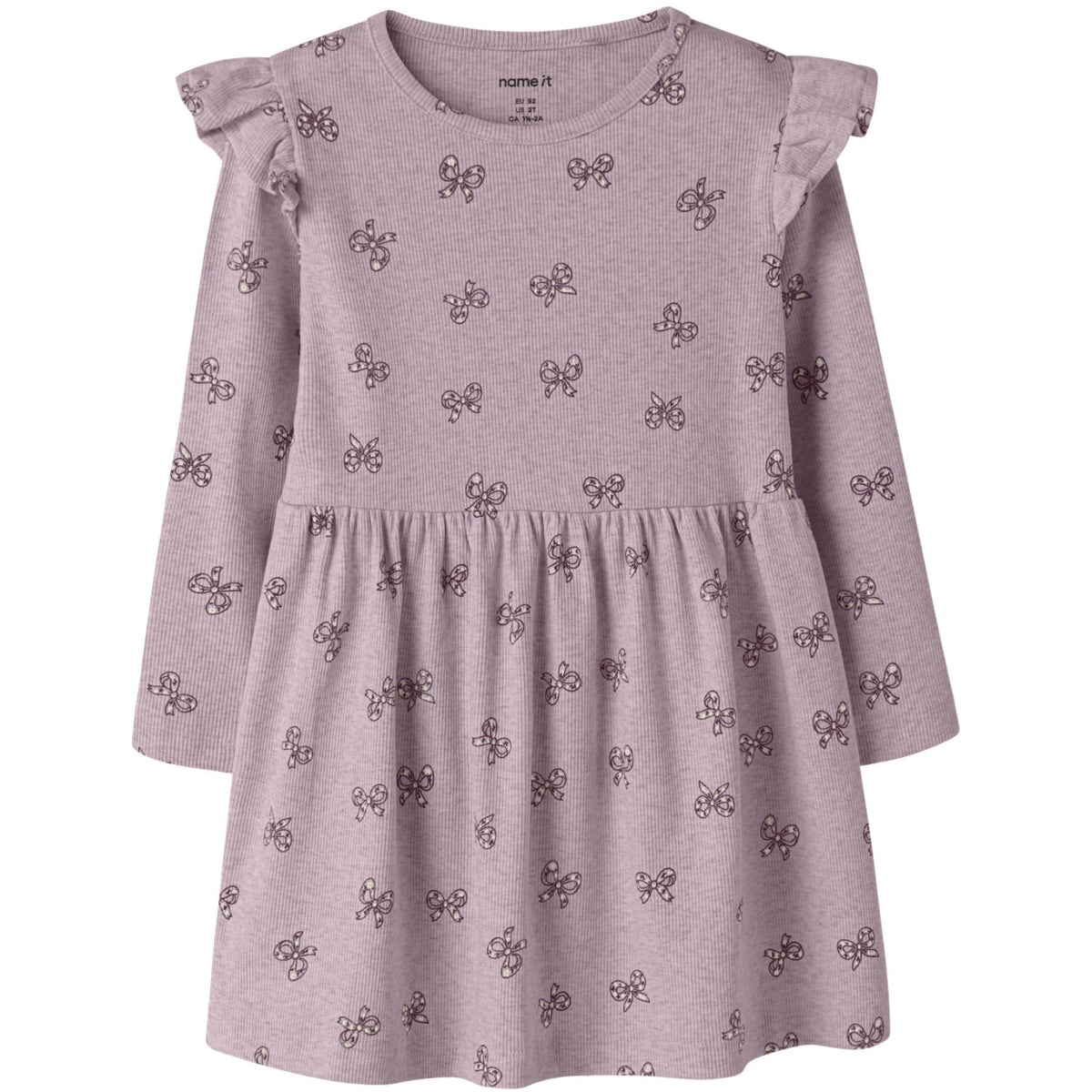 Name It Mauve Shadows Nmfrulies Ls Klänning
