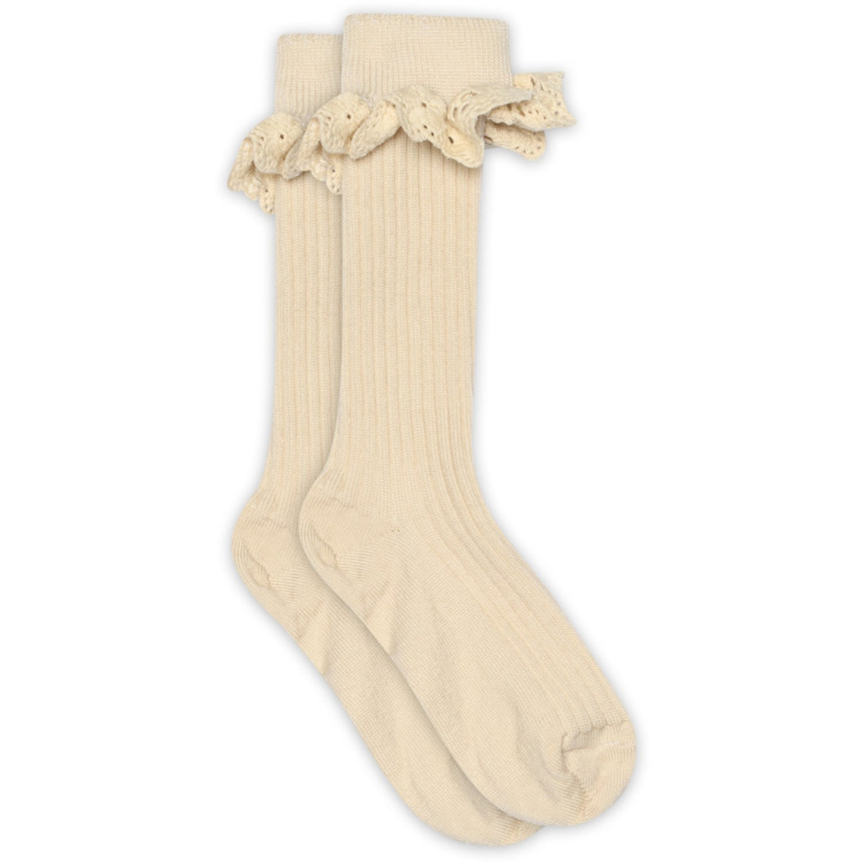 Mp Danmark Ecru Lea Knee Strumpor Lace