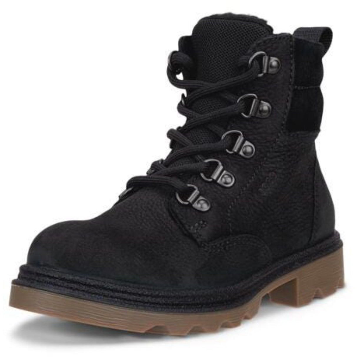 Ecco Black Grainer K Lace Up Stövlar