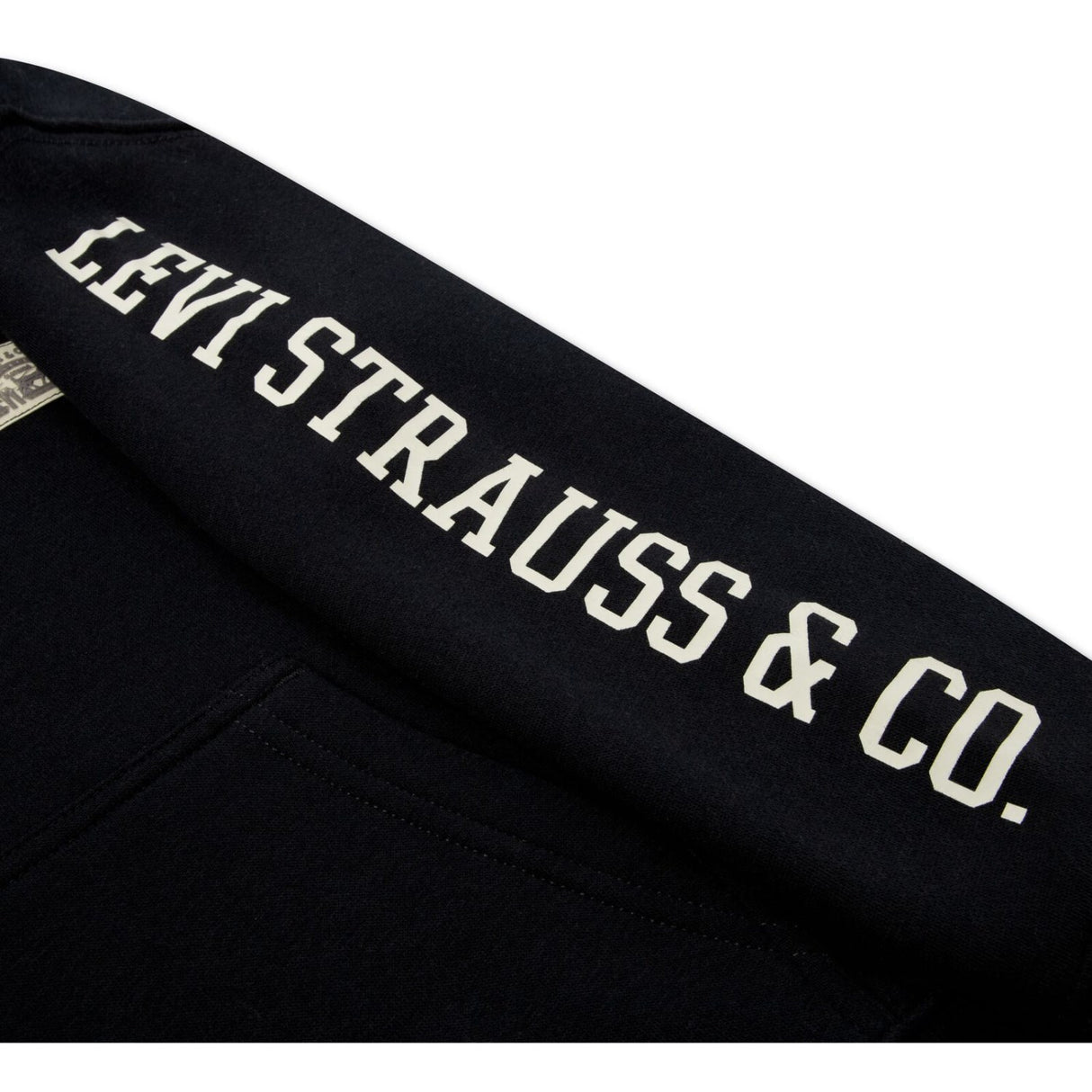 Levi's Jet Black Sleeve Hit Hoodies