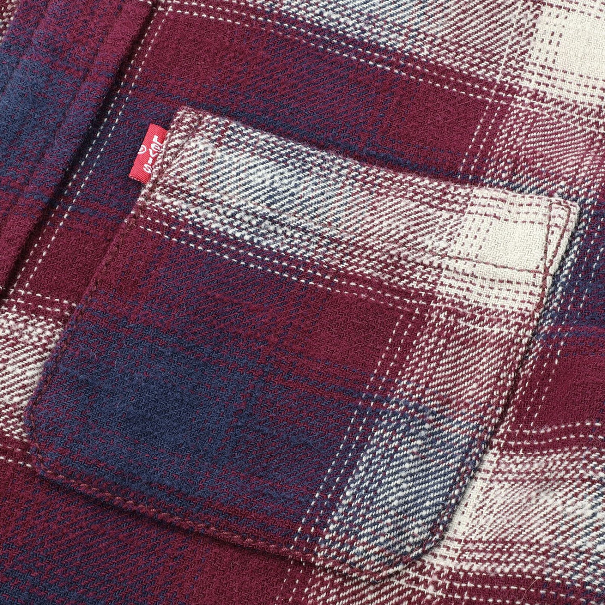 Levi's Tawny Port Shadow Plaid Skjorta