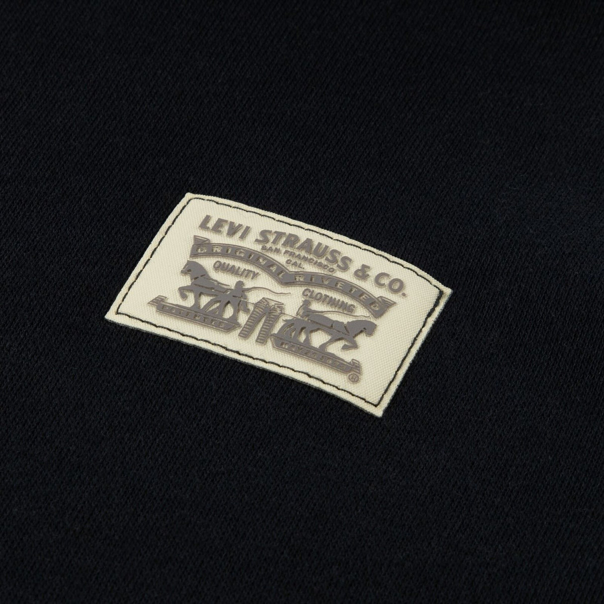 Levi's Jet Black Sleeve Hit Hoodies