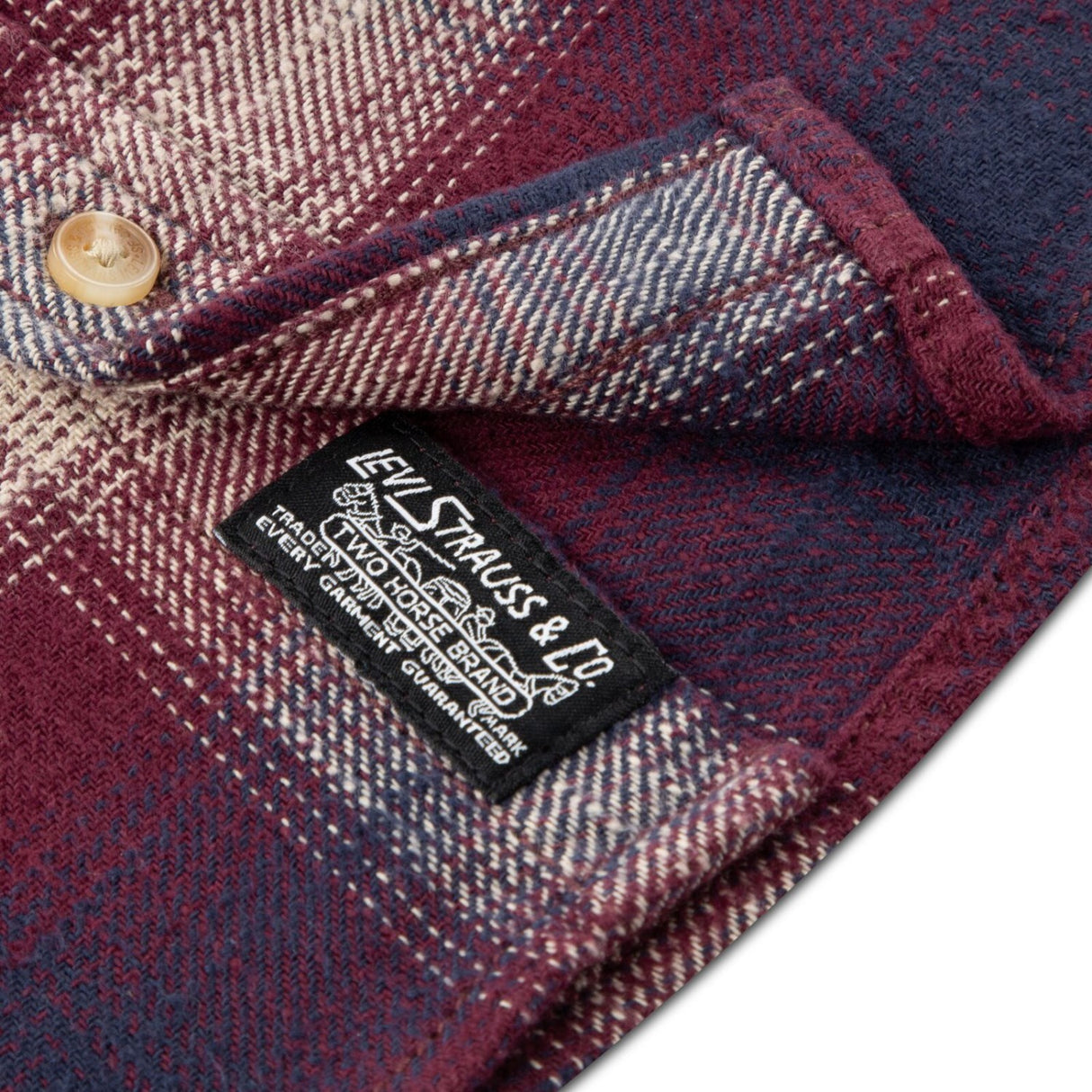 Levi's Tawny Port Shadow Plaid Skjorta